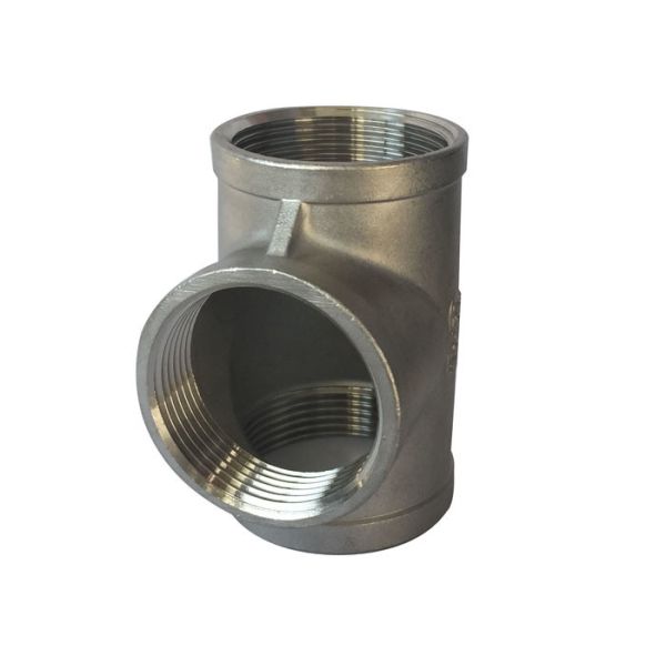 Stainless Steel 1/4 to 4 BSP Female thread 150LBs Tee coupling