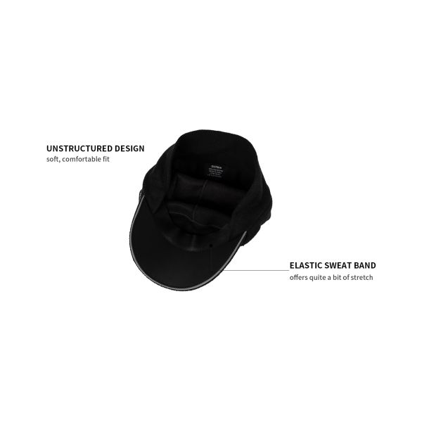 Sombrero de cola de caballo de lana para mujeres Sombrero de invierno reflectante con calefactor de orejas