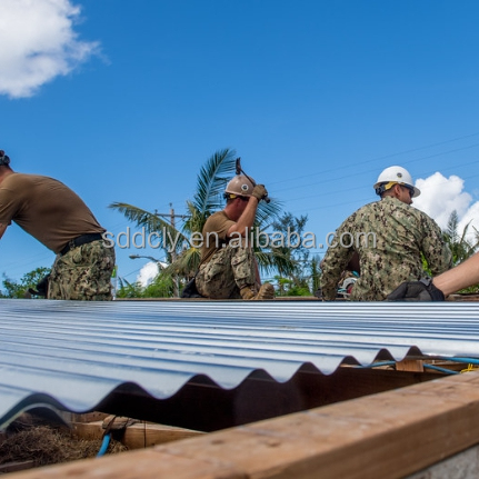 Z80 0,14 мм оцинкованный гофрированный металлический кровельный лист для устойчивости к коррозии