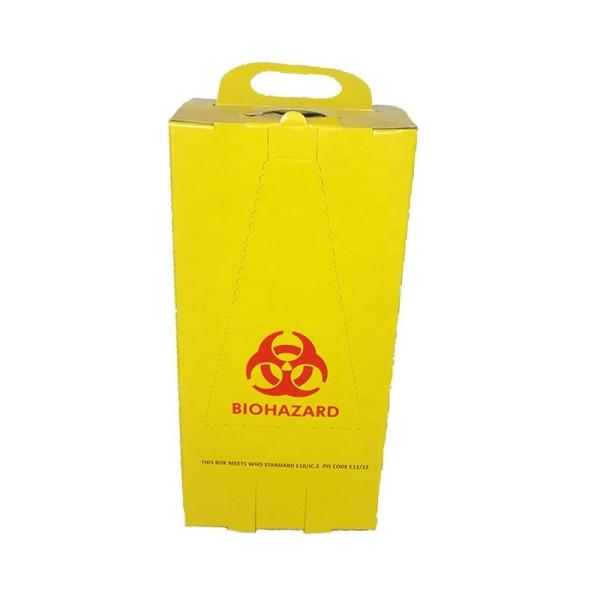 Caixa médica material dos Sharps da placa de papel para o hospital e a clínica médicos