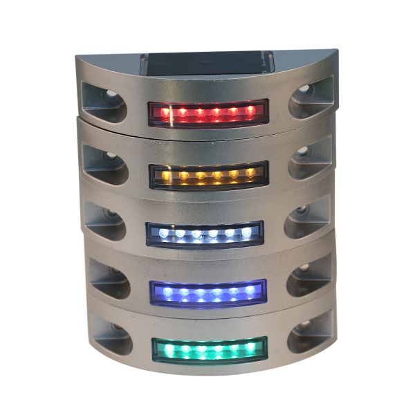 Easy Installation 5 Colors 100MA Solar LED Road Studs Aluminum