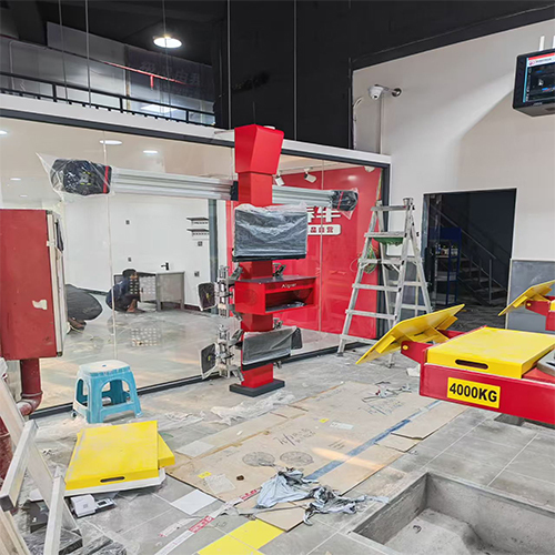 Wheel Aligner 3D Imaging System Featuring Mobile Cabinet Industrial Camera And Real Time Tracking For Precise Vehicle Wheel Alignment