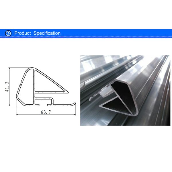 Oval Hollow Shape 6063 Aluminum Extrusion Profiles for Rail Coach Handrail Enclosure