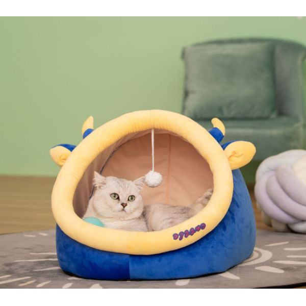 дом кота круга 2-In-1 для крытым подушки котов снабженной подкладкой зазором