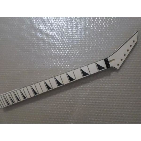 Custom Grand Paddle Guitar Headstock Unfinished Roasted Maple ST Guitar Neck Electric Acoustic Guitar Accept Kinds OEM