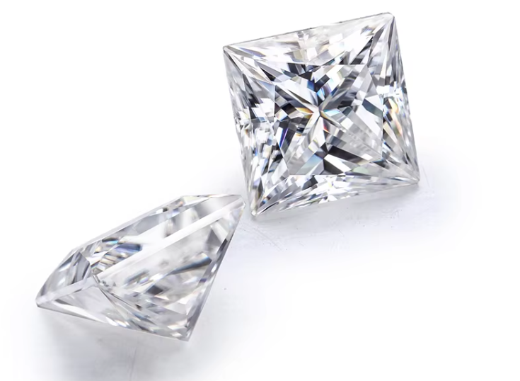 Принцесса Снимок Loose GRA Moissanite Алмаз D VVS1 Квадратная форма Moissanite