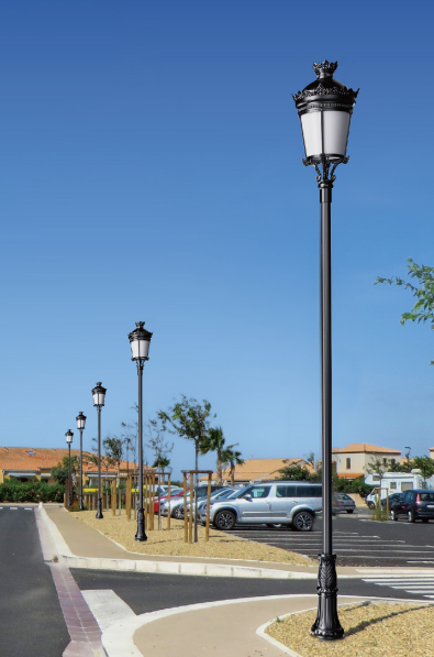 IP66 Die-casting Aluminum 40W-100W Classical Outdoor Light AC90-305V Optical Lens Crown Lights For Main Streets And Residential Areas