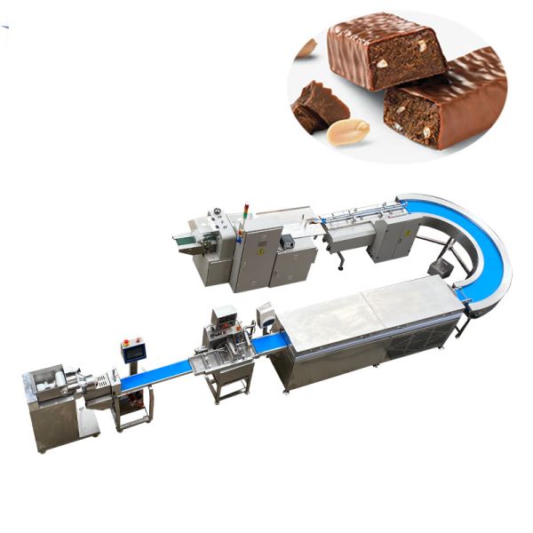 P307 Chocolate Coated Fruit Energy Protein Bar Extruder Machine 40-60pcs per min
