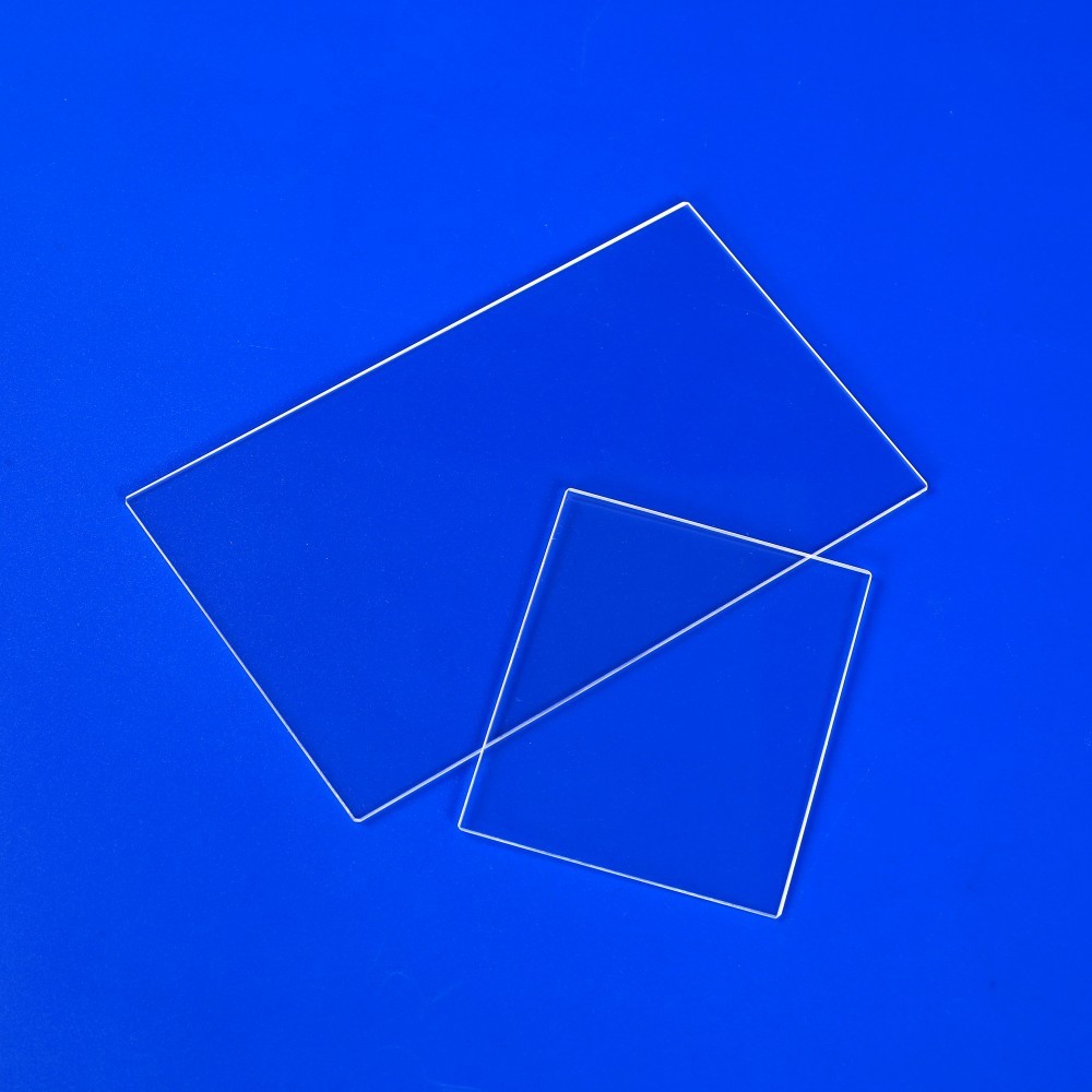 High Purity Heat Resistant Quartz Glass Plate Square Glass Disc Fused Silica Polished Optical Grade