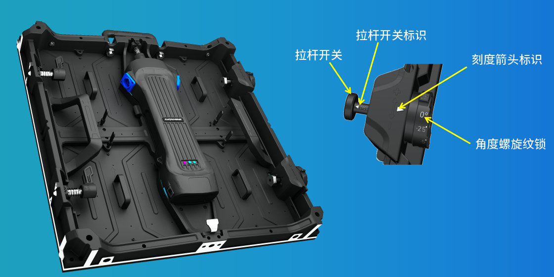 Second-hand GLOSHINE P2.6 indoor screen is nearly new