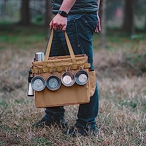 Outdoor Tactical Storage Bag, Tactical Utility Tote Bag For Outdoor Camping, Picnic Storage Bag With Handles Outdoor