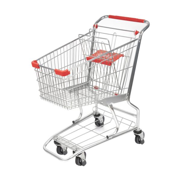 Carrinhos de compras de aço galvanizados metal 60L de Americana do carrinho de compras do supermercado