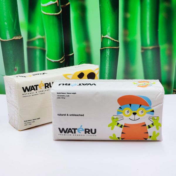 Excellent professional Restaurant use Virgin bamboo pulp facial dry tissue box 4ply