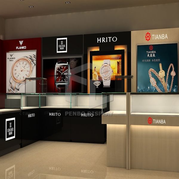 1200mm Long Boutique Watch Display Showcase For Shop ODM