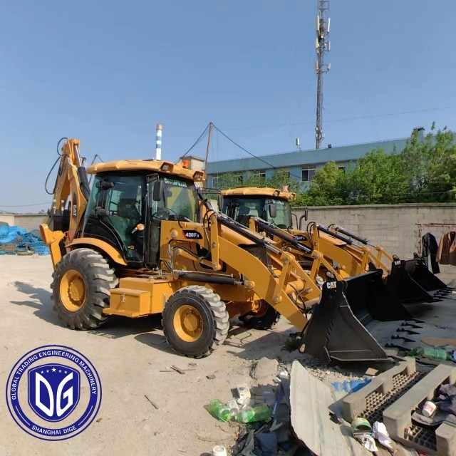 Происхождение Япония CAT420F Использованный загрузчик Caterpillar CAT420F Загрузчик Caterpillar CAT420