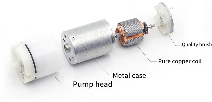 Насоса DC пневматического насоса AOLONG RK-370 6V 2.0-3.0L/Min 60g пневматический насос небольшого микро- Ультра-мини