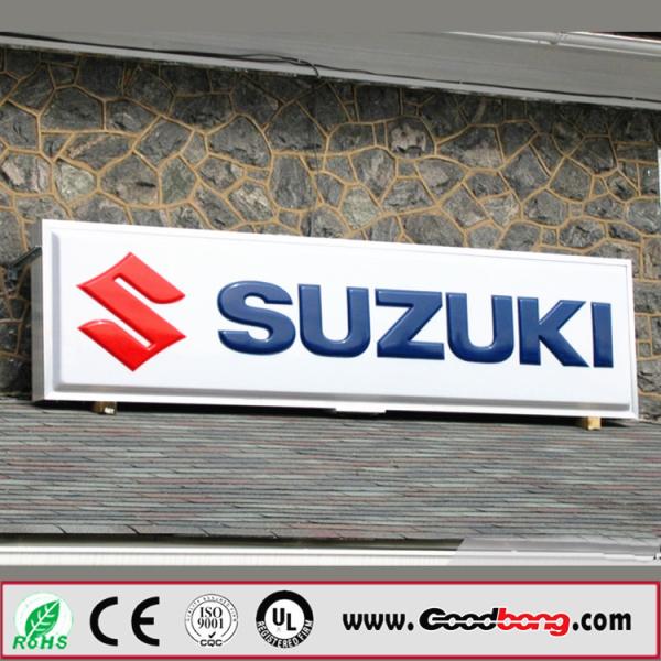 acrylic vacuum forming 3d lighting waterproof led outdoor light box sign letters