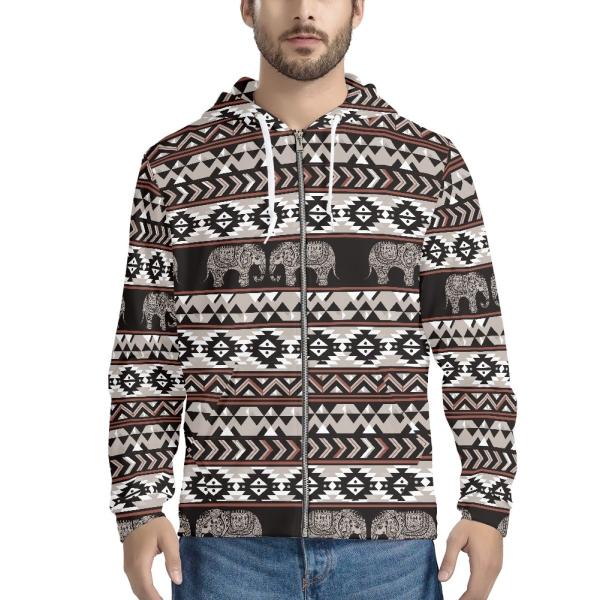 Street Wear Over Size  Men Sublimation Hoodies Zipper Up Pullover