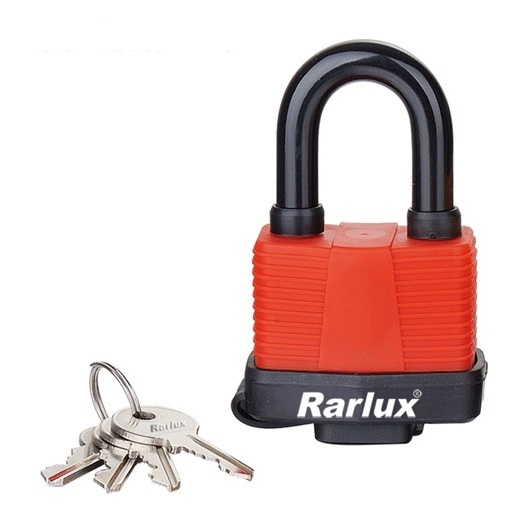 Rarlux FL1530 Waterproof Steel Padlock with Top Security Plastic Shell and Laminated Design Zhejiang Origin