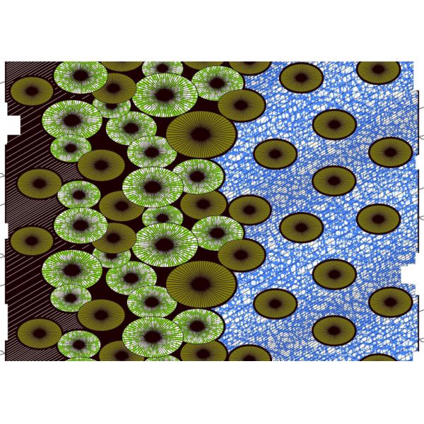 100% Cotton Ankara Fabric in Vibrant Colors for African Wax Print Dress and Clothing
