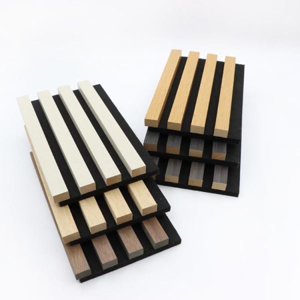 панель доски 21*600*2400мм звукоизоляционная акустическая рифленая для внутреннего художественного оформления