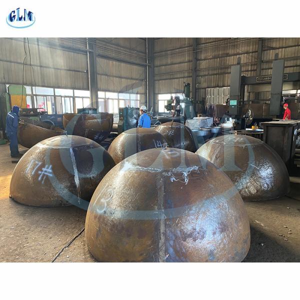 3800 * as cabeças Hemispherical do tanque de 70 milímetros SA516 para caldeiras exercem pressão sobre embarcações