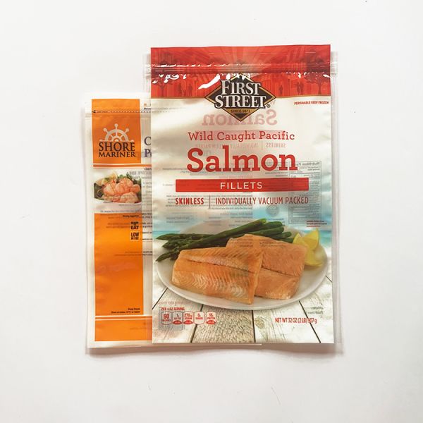 Custom print opp cooler zipper bag small plastic for frozen food