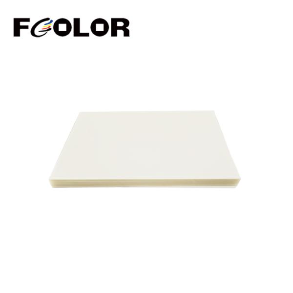FCOLOR 100 Sheets A4 A3 DTF Dual-Sided Matte Transparent Printable PET Film 8.3 X 11.7 Clear Heat Transfer Dtf Sheets for DIY