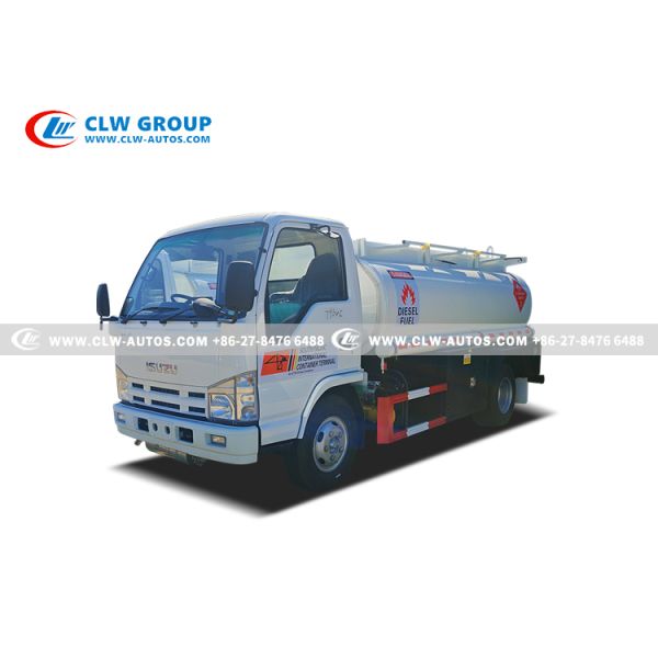 ISUZU 100P RHD 4x2 5,000L Fuel Tanker Truck with 120HP Engine and Anti-Corrosion Tank for Mobile Refueling