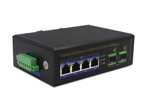 3W IP40 MSG1204P 1000M 100Base-T Fiber PoE Ethernet Switch