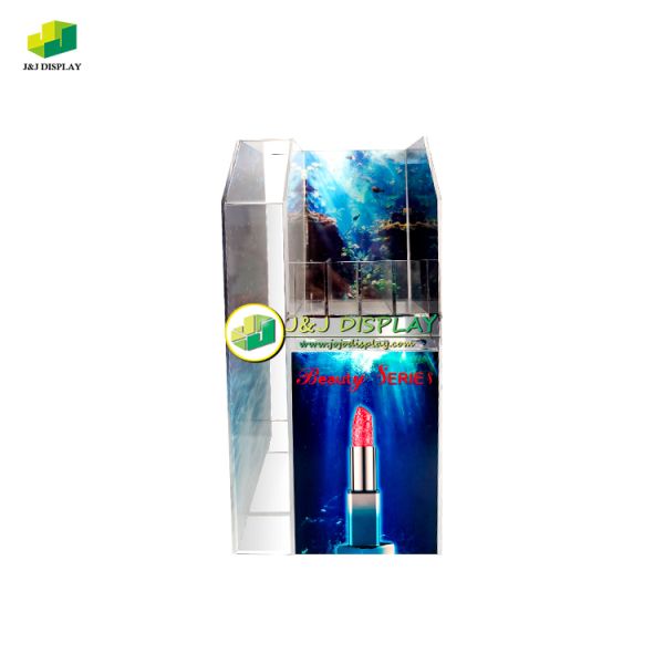 Home Shaped Acrylic Display Rack Customized for Supermarket Exhibition