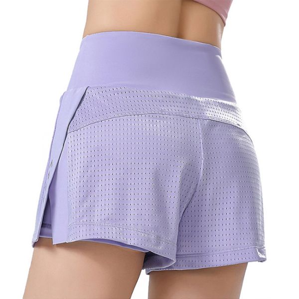 Свободное светлое - сетка пурпурного логотипа шортов пота свободная задыхается высокие шорты Waisted Hotty горячие