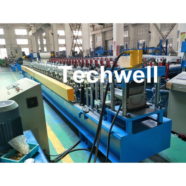 PLC Control Cold Roll Forming Machine Making Rainwater Gutter Roll Forming Machine