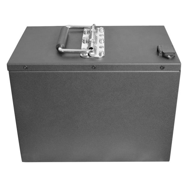 40Ah 60V LiFePO4 Lithium Battery Pack with Side Latch Lock & Top Metal Carry Handle for Warehouse Automation Equipment, CE China Manufacturing Factory