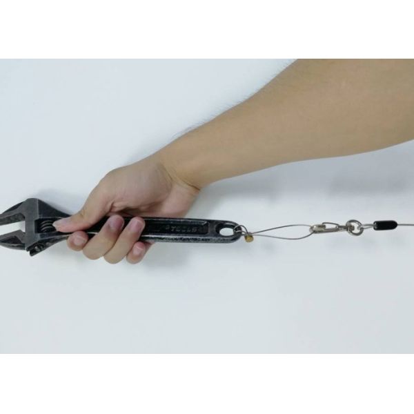 Flexible Fishing Lanyards / Boating Tools Retractable Coiled Tether With Carabiner