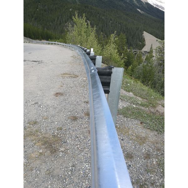 Corrugated W Beam Highway Guardrail 345 Yield Strength Steel ASTM A123 Zinc Coated