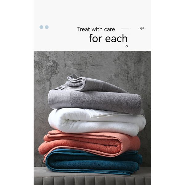 Специализированный полиэстер/волокно Luxury Hotel Embroidery Bath Towel Set для сверхпоглощающей