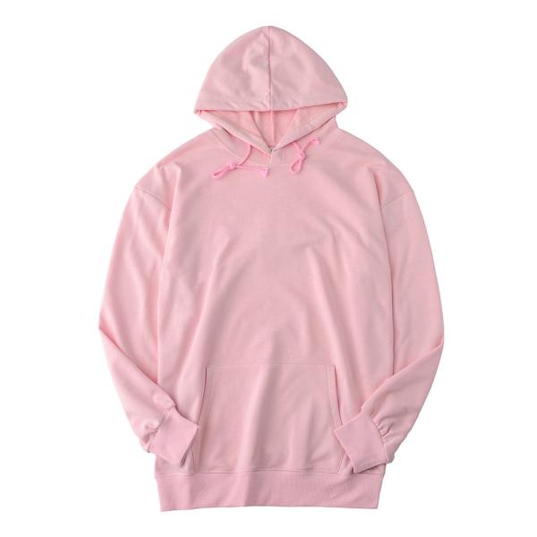 Fleece Cotton Polyester Mens Oversized Pullover Hoodie Ribbon Bottom Multi Color