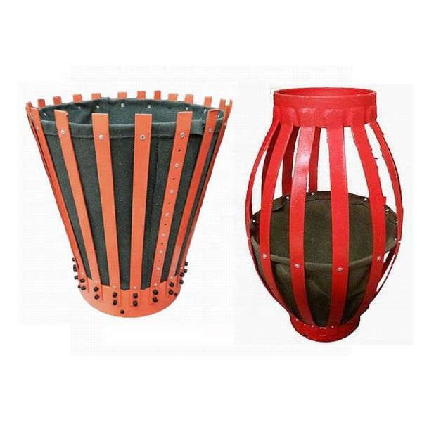 Resbalón del campo petrolífero en el tipo soldado con autógena material de acero de carbono de la cesta del cemento con las primaveras flexibles del arco