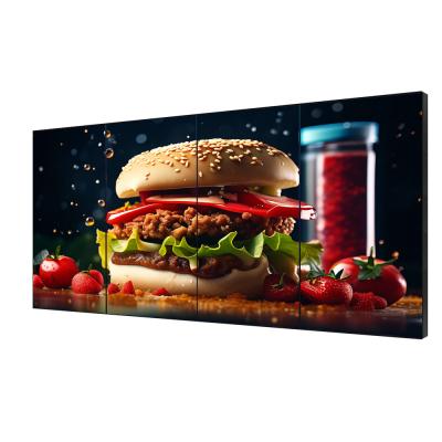 Ultra-Narrow Bezel Splicing Screen Minimum Seamless 0.88mm Gap 4K UHD Image Black/Customize Video Wall