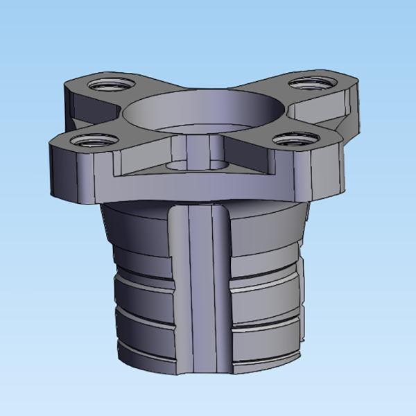 7075 Aluminum Parts CNC Machining Turning Prototype Drone Connector Oxide Black