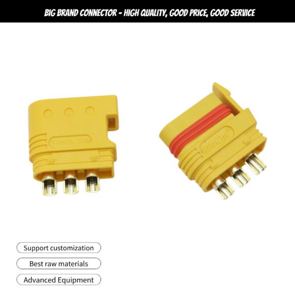 TX60-L-3 3 Pin Aircraft Connector , Lithium Battery Connector Types With Lock