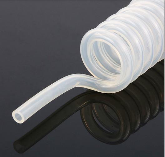 O tipo flexível superior médico da espiral da tubulação da borracha de silicone da categoria 100% personaliza