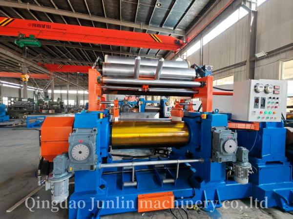 16 pulgadas de dos rollos de goma de silicona mezcla de molino de 37kw Control PLC XK-400