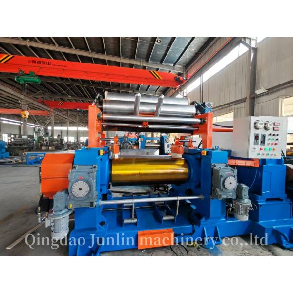 Compact Rubber Sheet Open Type Two Roll Mill Machine / Rubber Mixing Mill