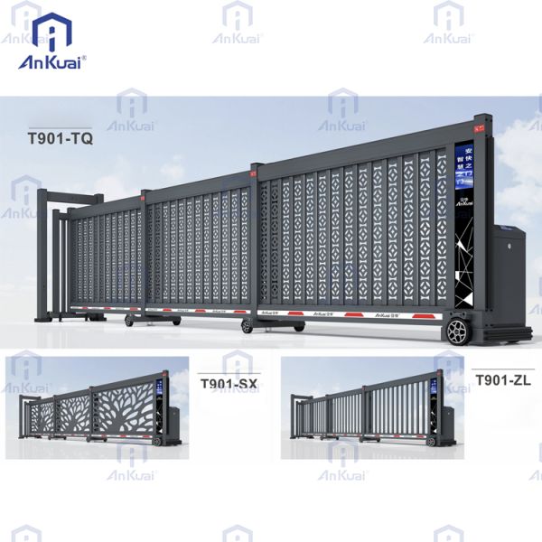 Ankuai Secure Retractable Sliding Gate: Auto-Telescopic Driveway Access Gate