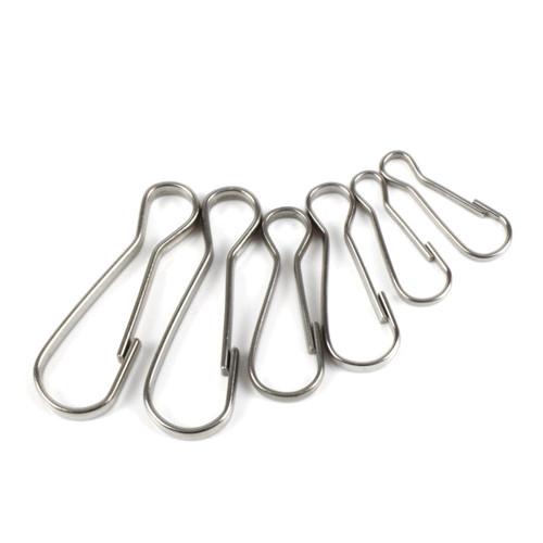 Stainless Steel Rope Hardware Accessories J Hanging Hook For Lanyard Fitting
