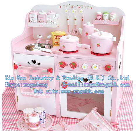 Wooden kitchen toys, wooden simulation kitchen, wooden package Kitchen Toys