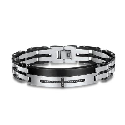 Bracelet météorite pour homme authentique Bracelet en acier inoxydable