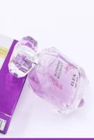 As garrafas de perfume 100ml luxuosas vazias de vidro gravaram Logo With Surlyn Cap